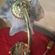 1900 bronze tulip desk or bedside lamp signed vianne 34x22 pretty mod