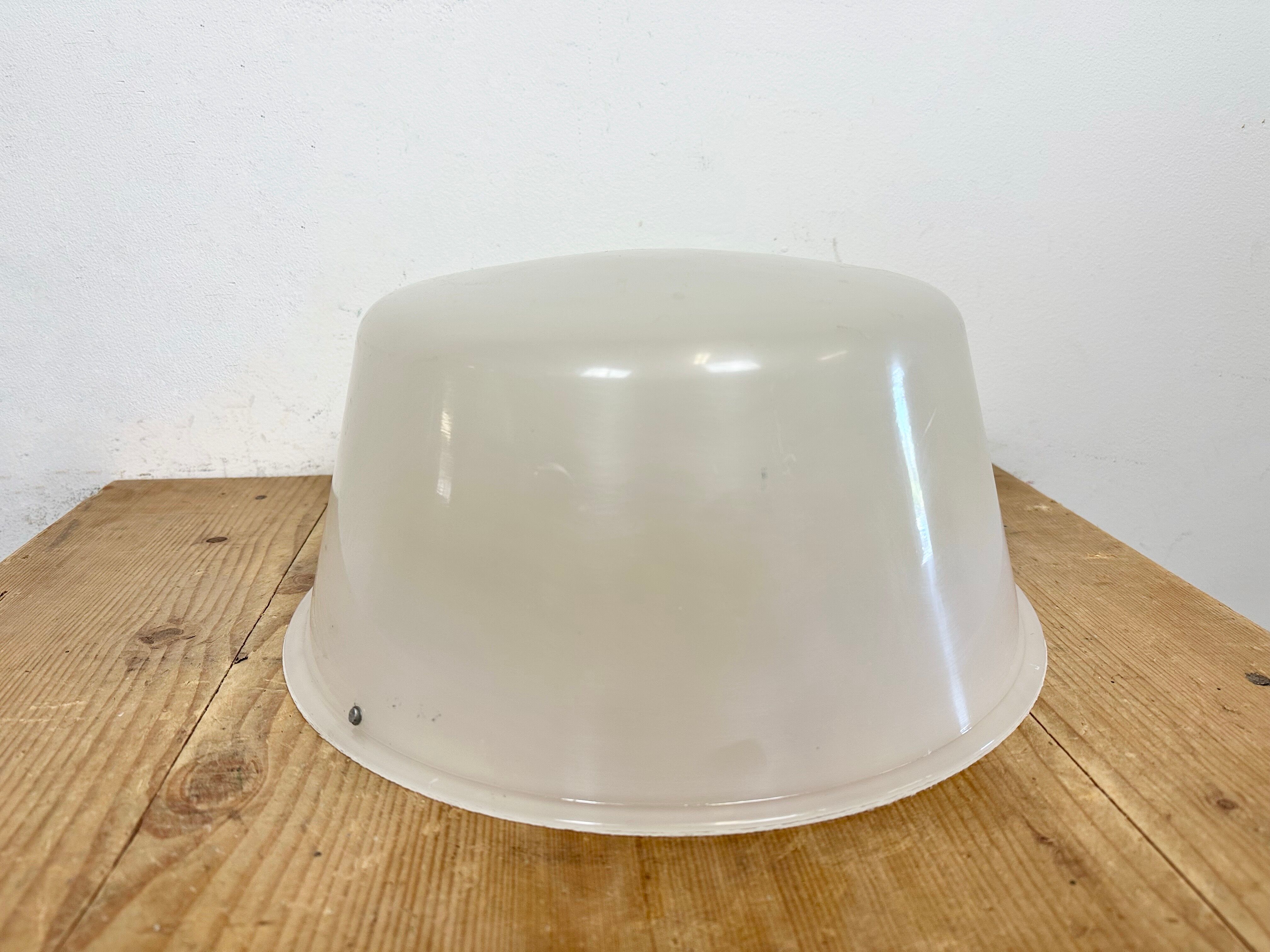 Grey Industrial Cast Aluminium Pendant Lamp, 1980s