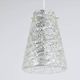 J.T. Kalmar Mid-Century Textured Glass & Brass Pendant Lamp, Austria, 1950s