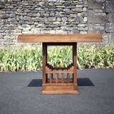 Vintage wooden dining table, wooden table, living room table, interior decor