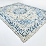 9x12 Antique 57s Classic Pattern Blue Persian Area Rug, 282x385Cm
