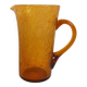 Biot carafe, amber glass, 1970s, height 21 cm