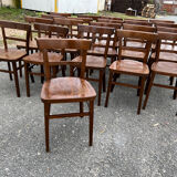 Set of 21 Thonet bistro chairs