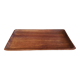 Plateau rectangulaire en bois exotique 1950