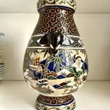 Polychrome sandstone vase from Biên Hoa - Vietnam