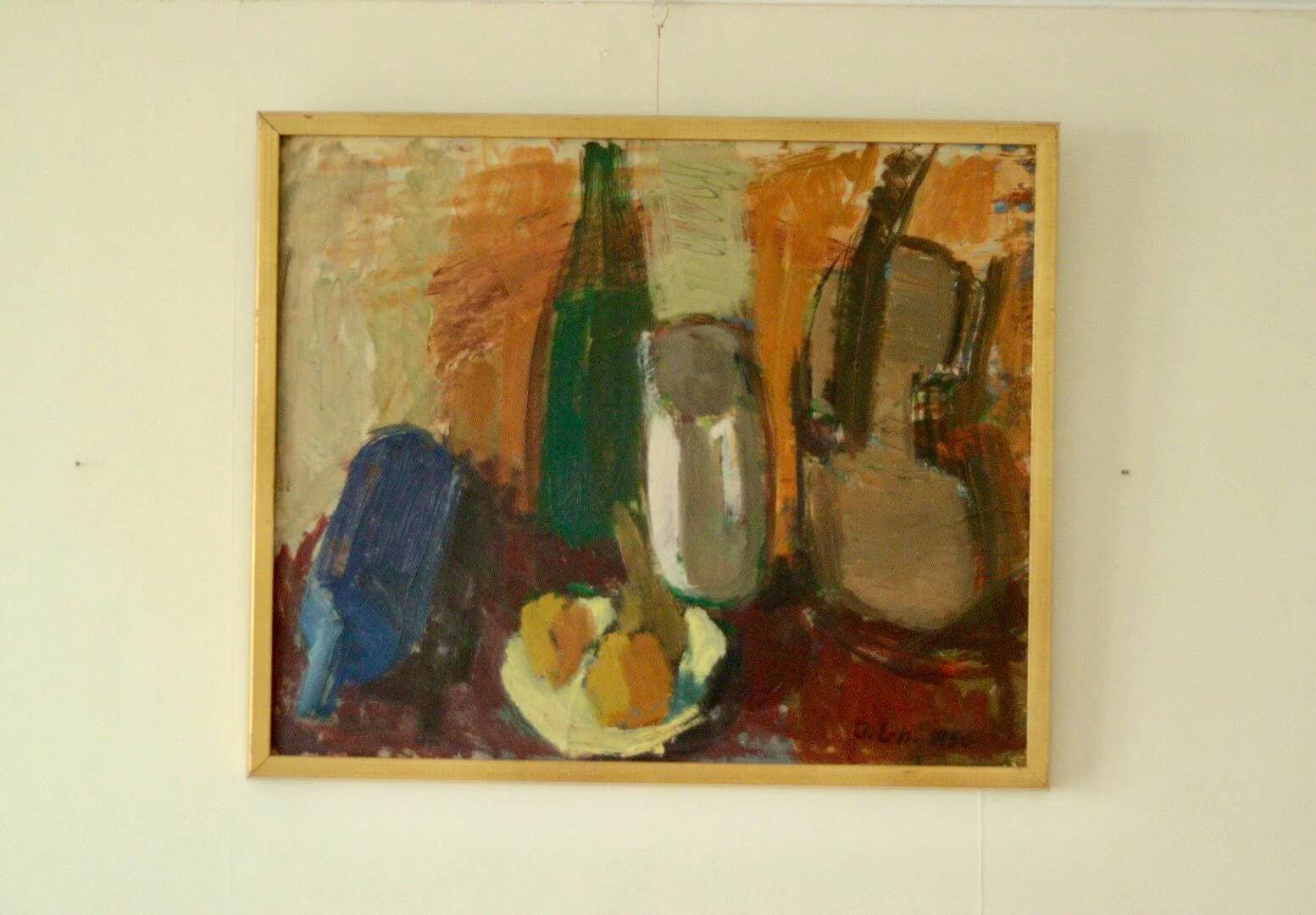 Original Swedish oil on panel – signed "O. Ln", 1950
