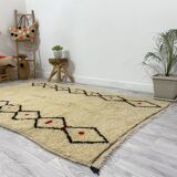 Handmade Moroccan Berber carpet 252 x 150 CM