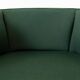 Fauteuil sen tissu vert foncé années 60