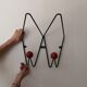 black metal wall coat rack Roger Feraud, 1960 - 1970