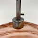 Art deco toilet top pink glass 3 pieces 1930s