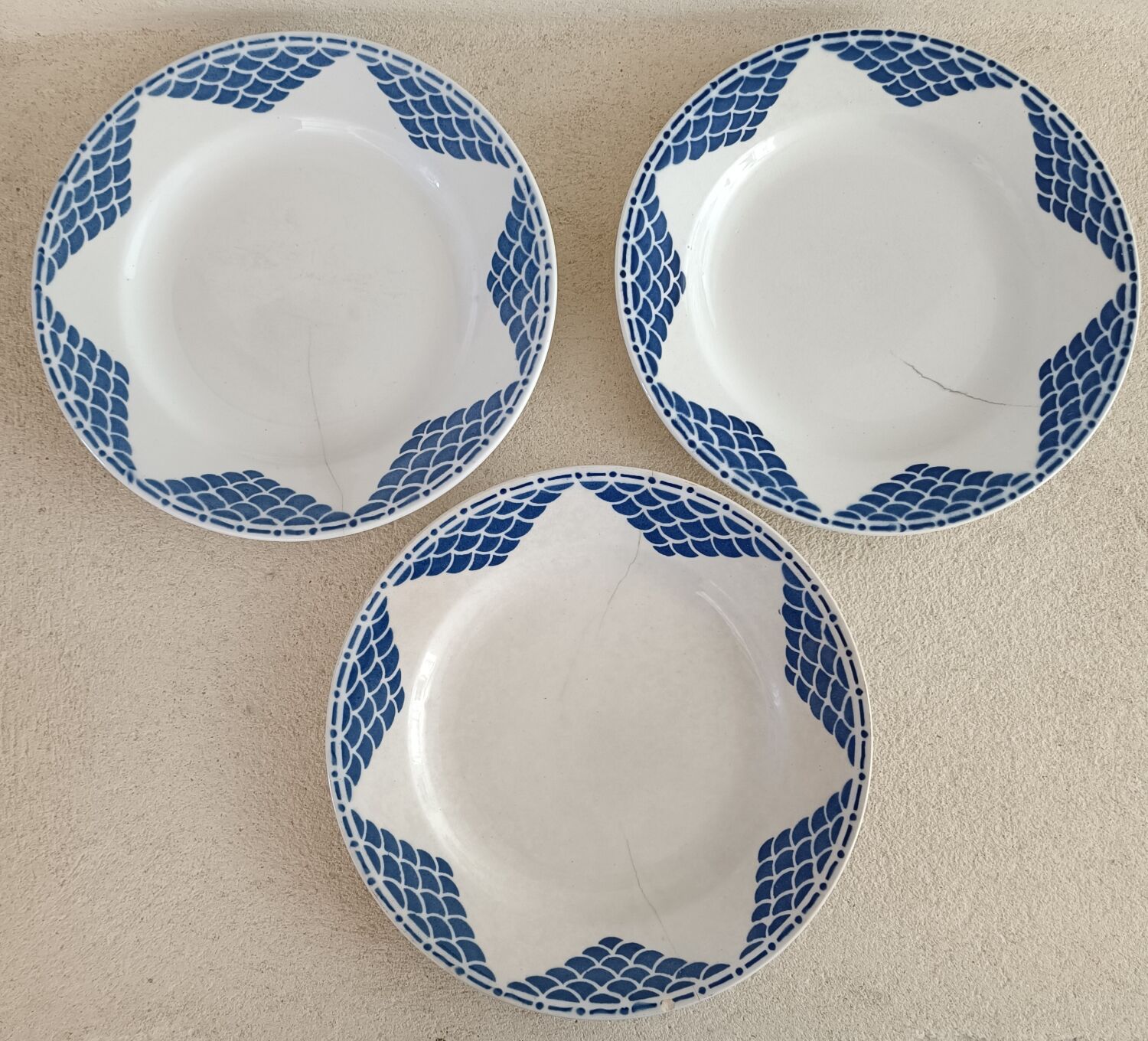5 plates iron earth Saint-Amand Etoile