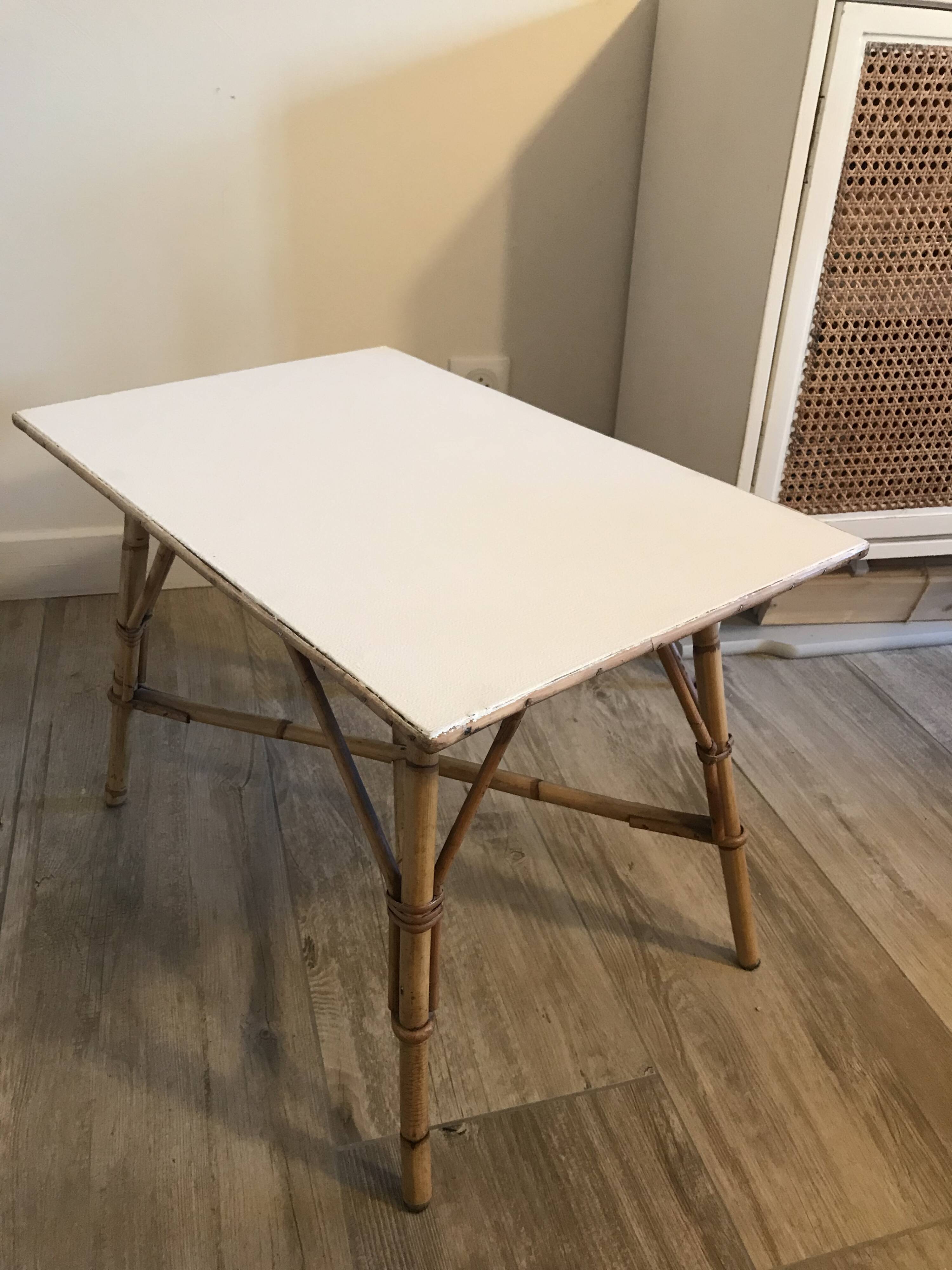 Vintage rattan/wicker table