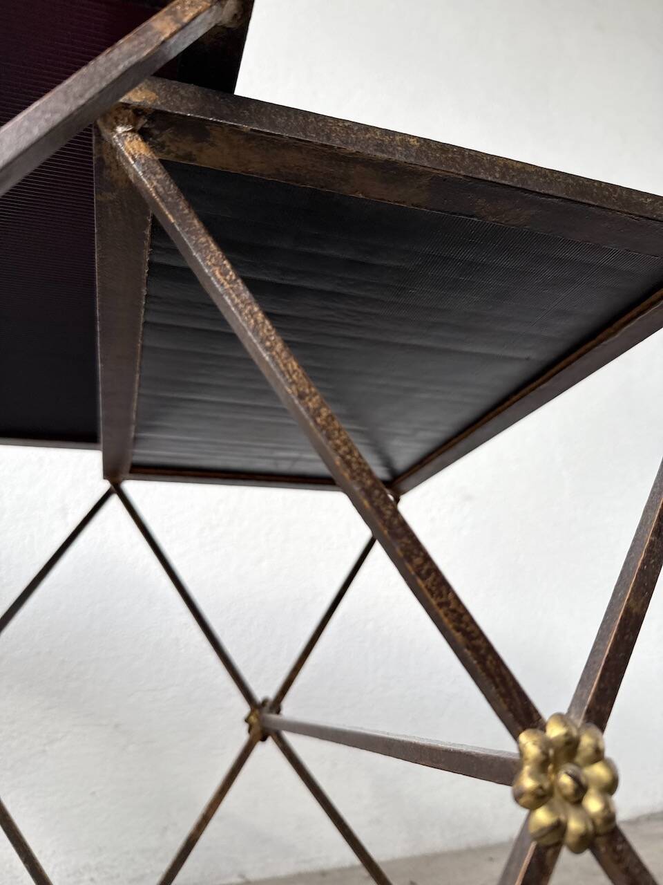 Adnet 1950s nesting tables trio