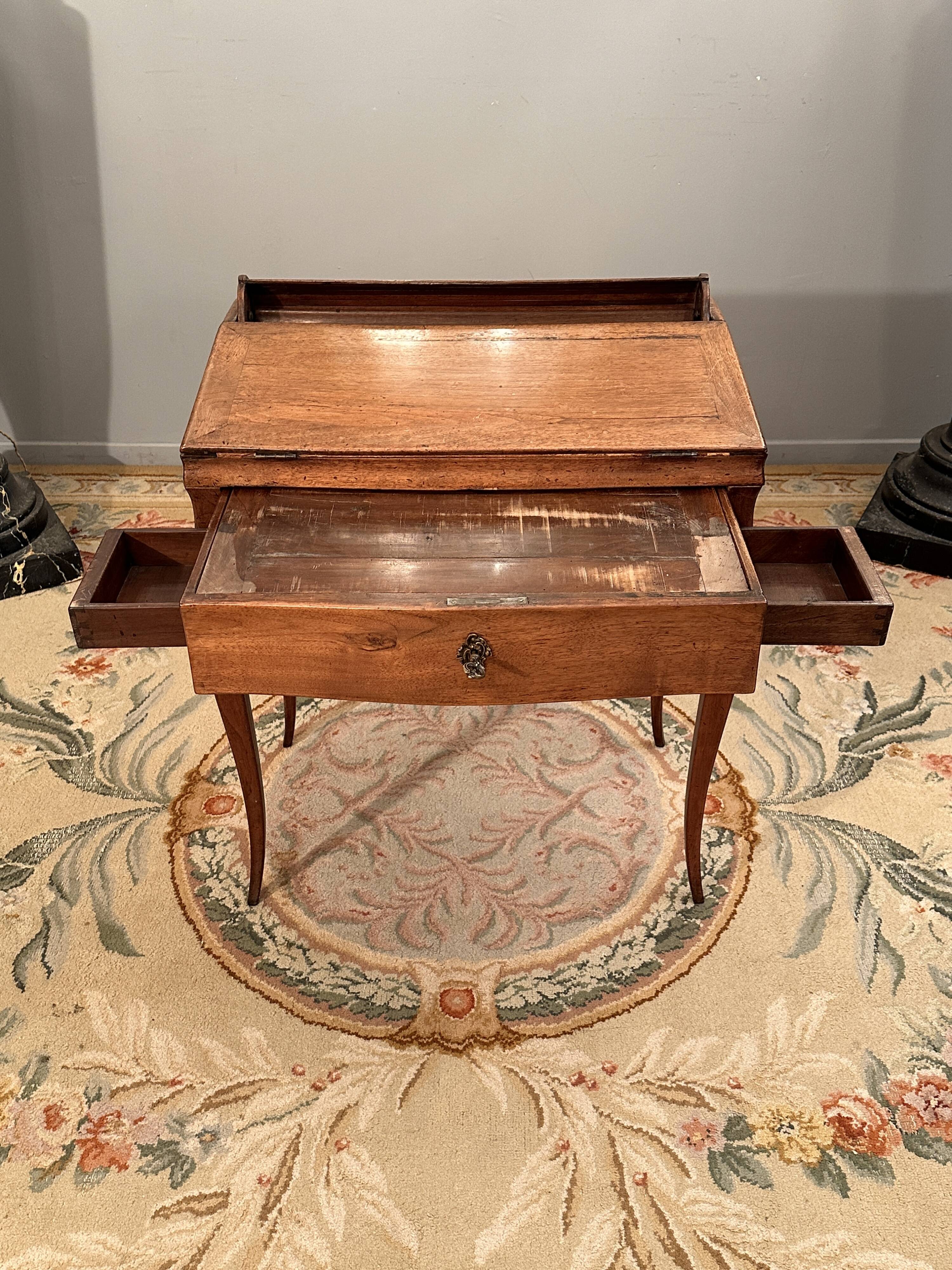 Small louis xv xviiith period walnut system desk