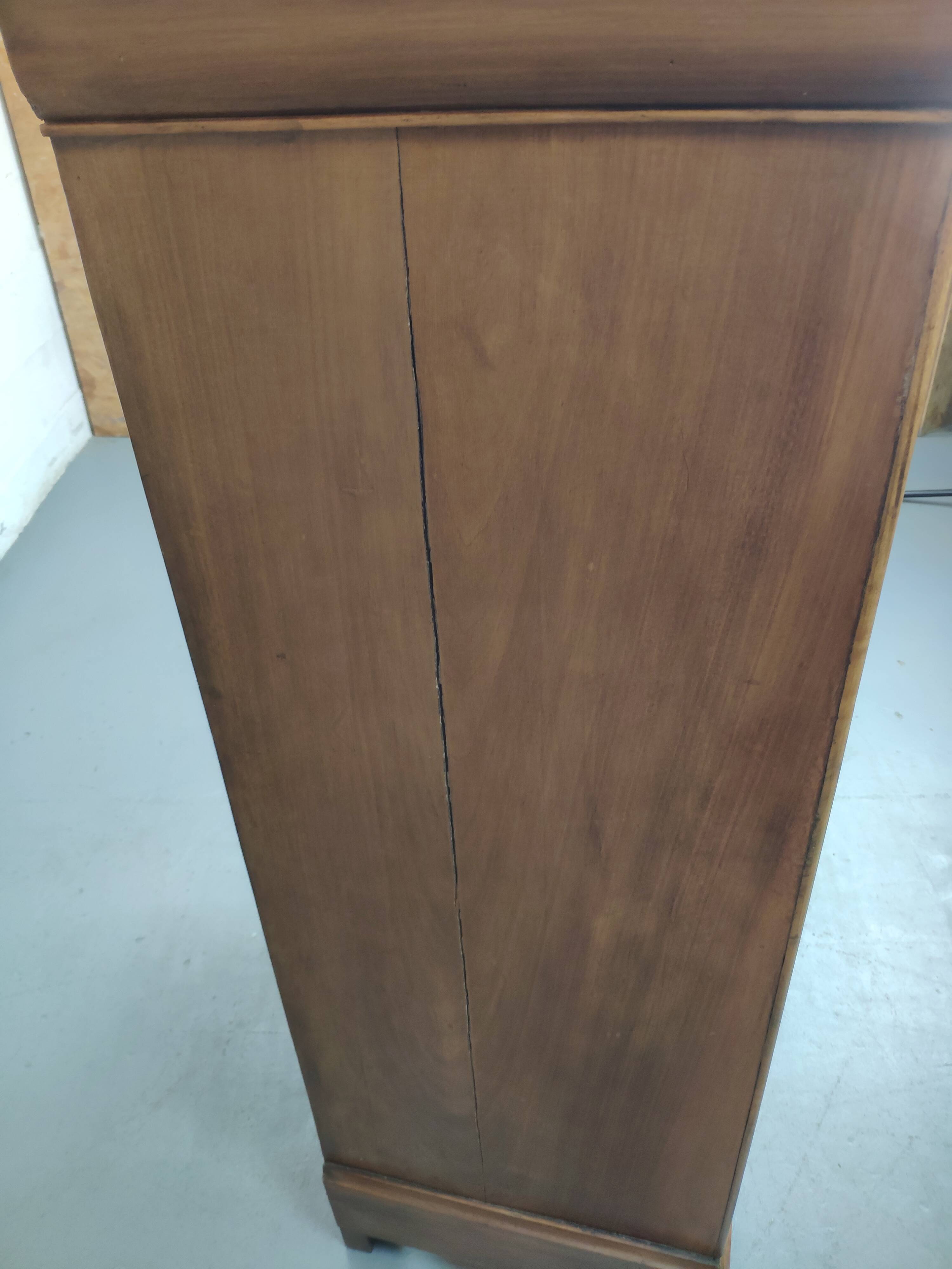 Secretary style Louis Philippe in walnut bramble