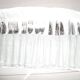 24-piece cutlery set (protective case and fabric storage)