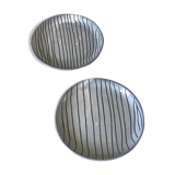 Pair of decorative plates signed innocenti annees 50