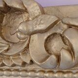 Gilded mirror with a Louis Philippe style pediment