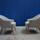 Paire de fauteuils 1950