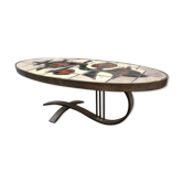 ceramic coffee table Vallauris 1950
