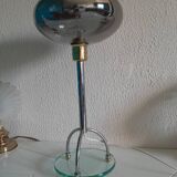 Lampe pied en verre vintage
