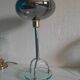 Lampe pied en verre vintage