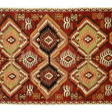 Area kilim rug ,vintage wool turkish handknotted kilim, 290 cmx 151 cm rug