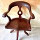 Fauteuil de marin en teck pivotant