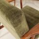 Ensemble de 4 Fauteuils Mid-Century Modern – Velours olive vert 