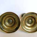 Pair of brass candlesticks