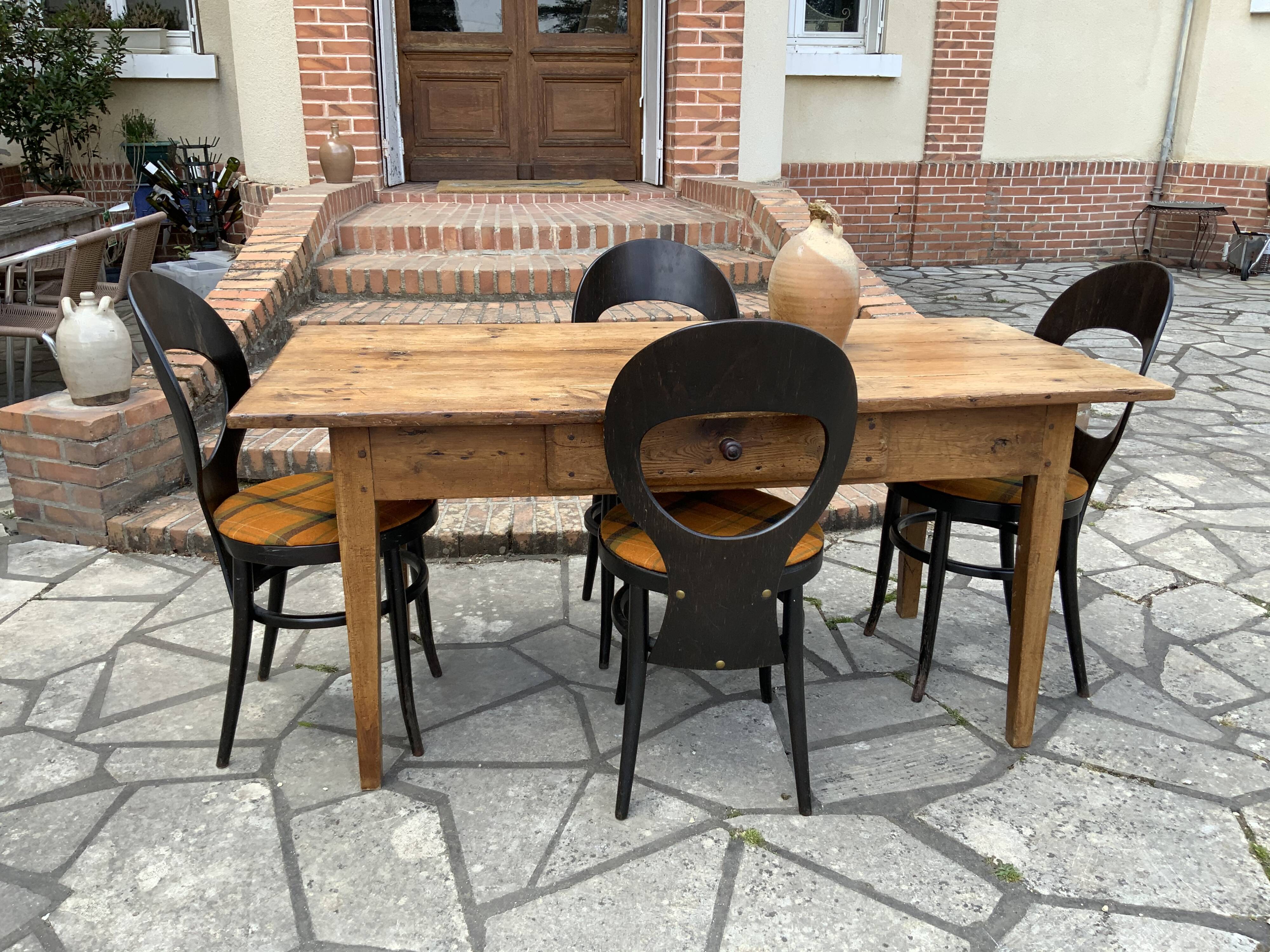 Old oak farm table 153cm