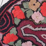 Tapis ancien fait main American Hooked 75cm x 130cm - 1C990