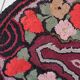 Tapis ancien fait main American Hooked 75cm x 130cm - 1C990
