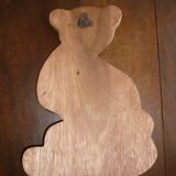 Vintage wooden bicycle bear coat rack