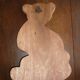 Vintage wooden bicycle bear coat rack