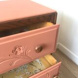 Art Deco chest of drawers and terracotta