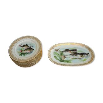 Vintage Limoges fish service