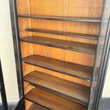 Large Napoleon 3 display case in blackened wood