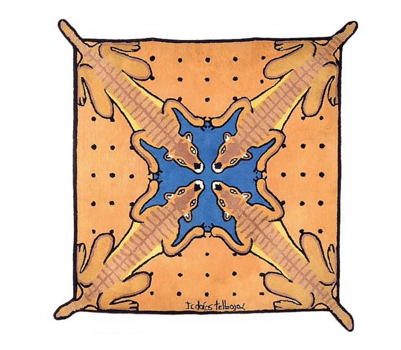 Desert Bar Rug by JC de Castelbajac 200x200 cm