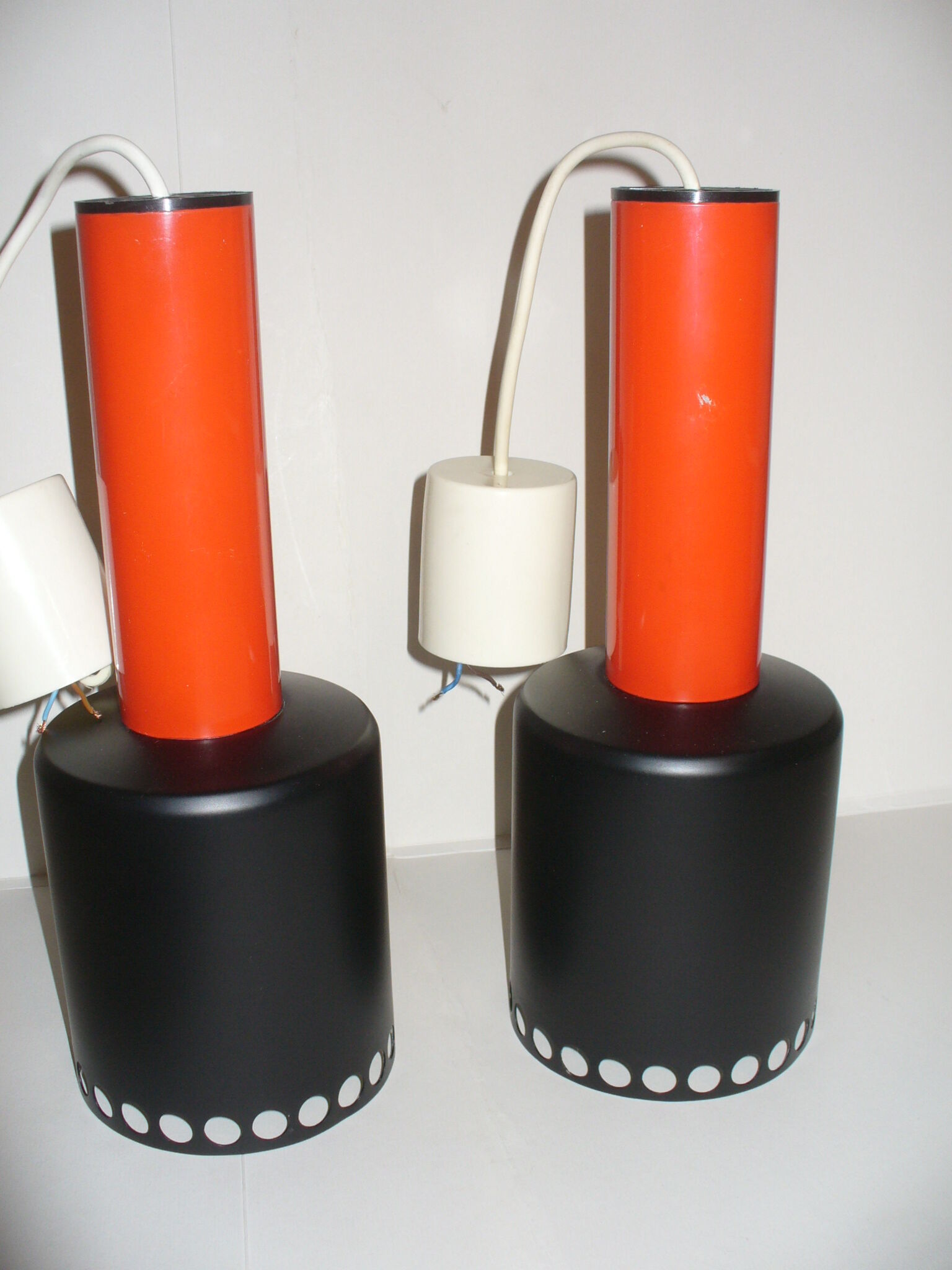 Pair of hanging lamps from the 70s
