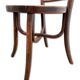 Art Nouveau Chairs Arched Wood and Floral Decoration, 1910s