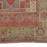 Tribal Vintage Oushak Carpet