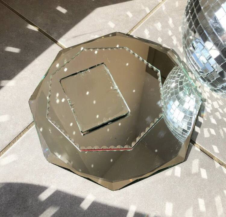 Lot de miroirs biseautés vintage