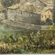 Ancient painting , Swiss landscape, signed and dated 1894