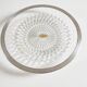 Glass dish with English silver-plated metal rim