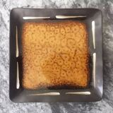 Large square tidy or serving dish in enameled ceramic, joseph abboud 1960