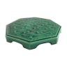 Green deco ceramic flat bottoms