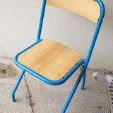 Wooden and metal children's chair
