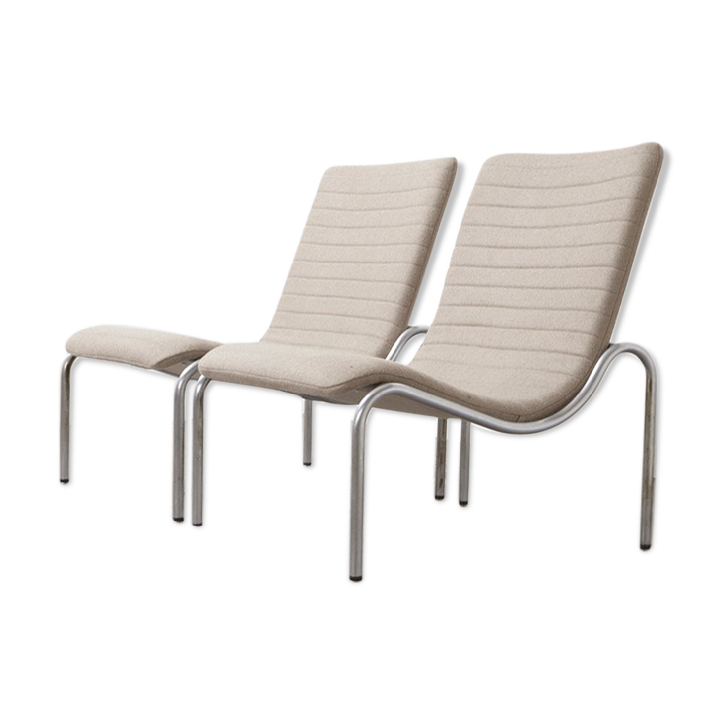 Kho Liang Ie Pair of Lounge Chairs for Stabin 1960s