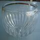 Cut crystal cup vase